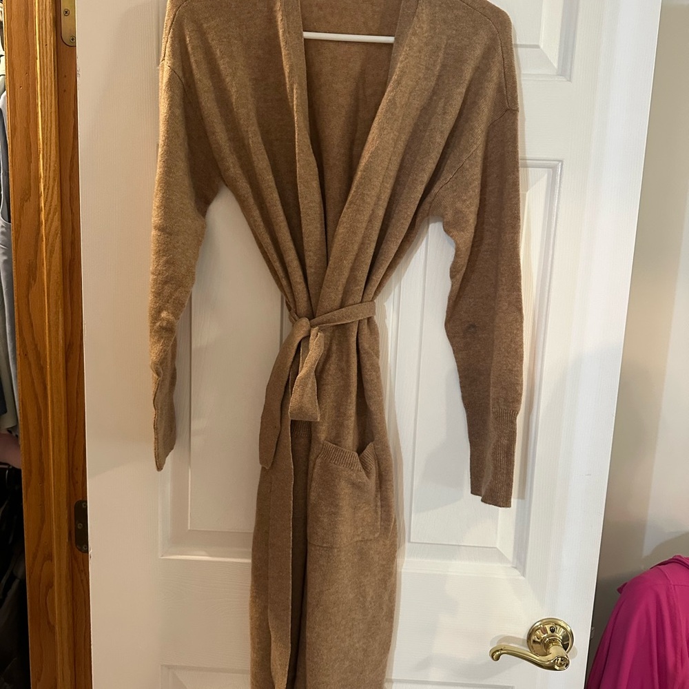 Charter Club Luxurious Tan Cashmere Cardigan NWOT